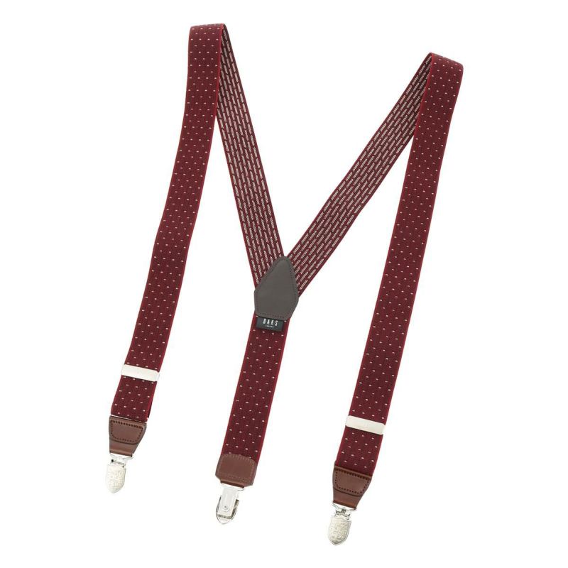 ダックス サスペンダー DS11880 メンズ DAKS 本革 レザー 日本製