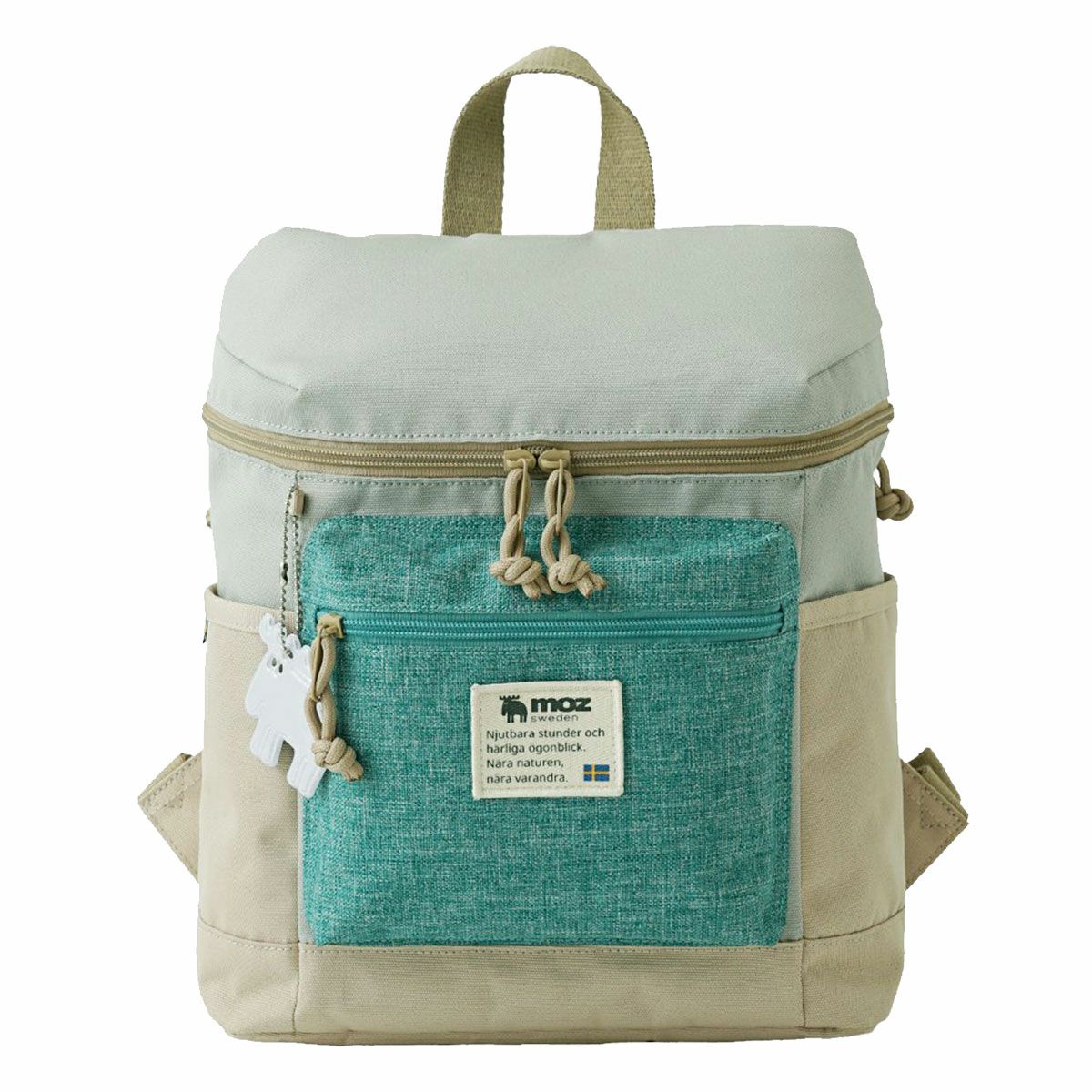 ベージュ×ミントグリーン