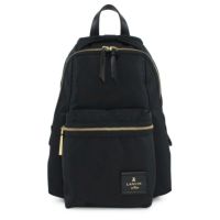 美品☆LANVIN en Bleu☆リボン付きリュック☆ブラック・グレー