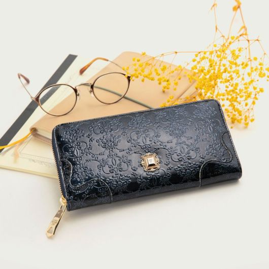 アナスイ 長財布 ラウンドファスナー 大容量 ルーミー