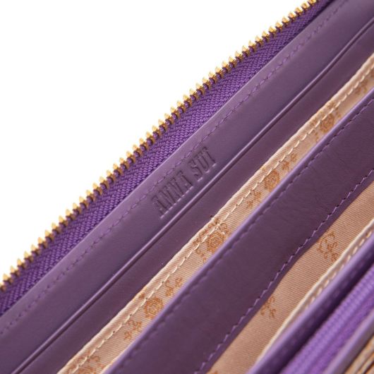 【新品】ANNA SUI アナスイ ローズハート バタフライL字ファスナー長財布 アナスイ ANNA SUI ローズハート L字ファスナー長財布 anna734