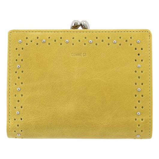 コムサ 二つ折り財布 グレーヌ レディース Comme Ca 本革 牛革 レザー サックスバー ネット公式通販サイト