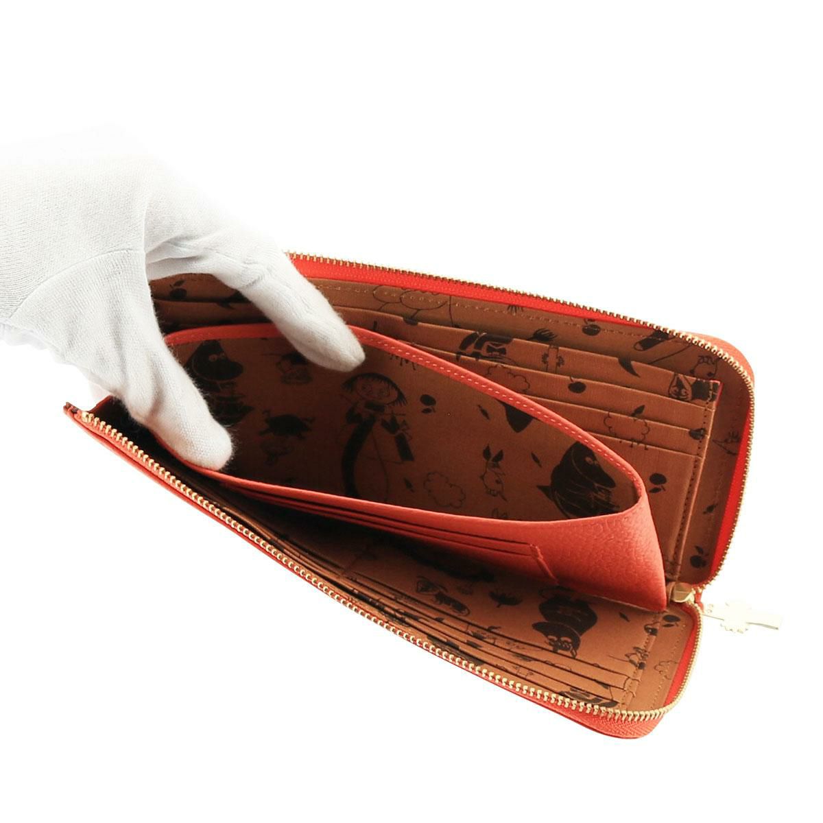 エフィー×ムーミンコラボ 長財布 本革 efffy moomin MEJ1-06 L字  