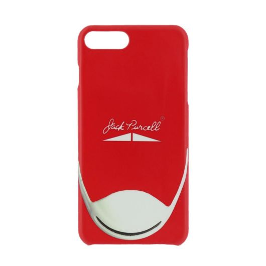 ルブタン iPhone8plus用ケース Christian Louboutin Black & Red Stud